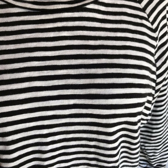 Madewell Striped Side Button Top Womens SZ M 3/4 - Picture 3 of 6